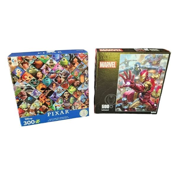 Puzzles Bundle of 2 Marvel and Pixar - Picture 1 of 8